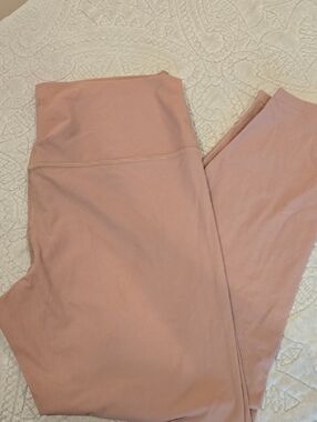 all in motion Ribbed High-Rise Leggings in Dusty Rose